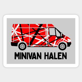 Minivan Halen: Funny 80's Rock and Roll Inspired Van Sticker